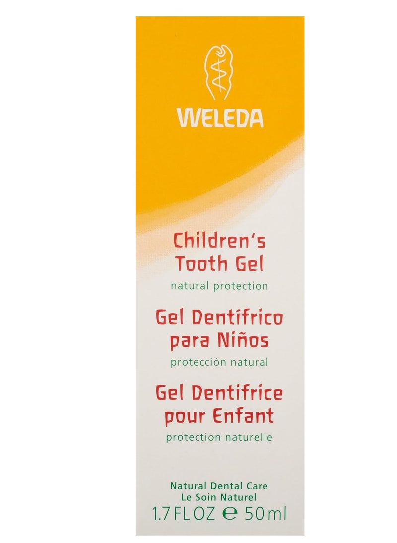 Weleda Oral Care Childrens Tooth Gel, 1.7 Fluid Ounce, Fluoride Free, Spearmint Flavor, Plant Rich Toothpaste with Calendula, Silica and Fennel
