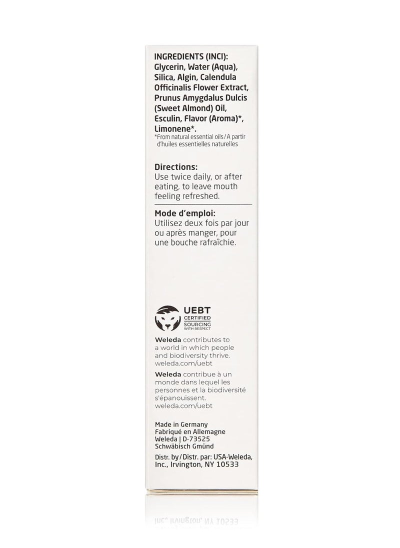 Weleda Oral Care Childrens Tooth Gel, 1.7 Fluid Ounce, Fluoride Free, Spearmint Flavor, Plant Rich Toothpaste with Calendula, Silica and Fennel