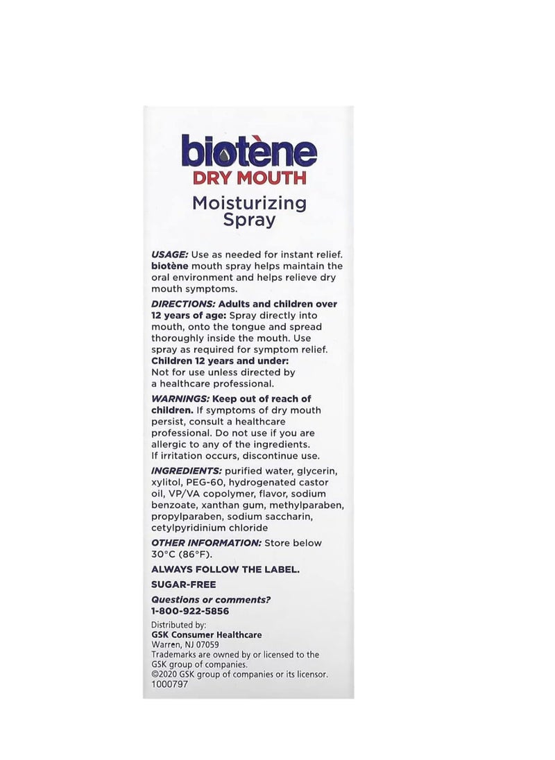 Biotene Moisturizing Mouth Spray Helps Keep Mouth Fresh, 1.5 Oz