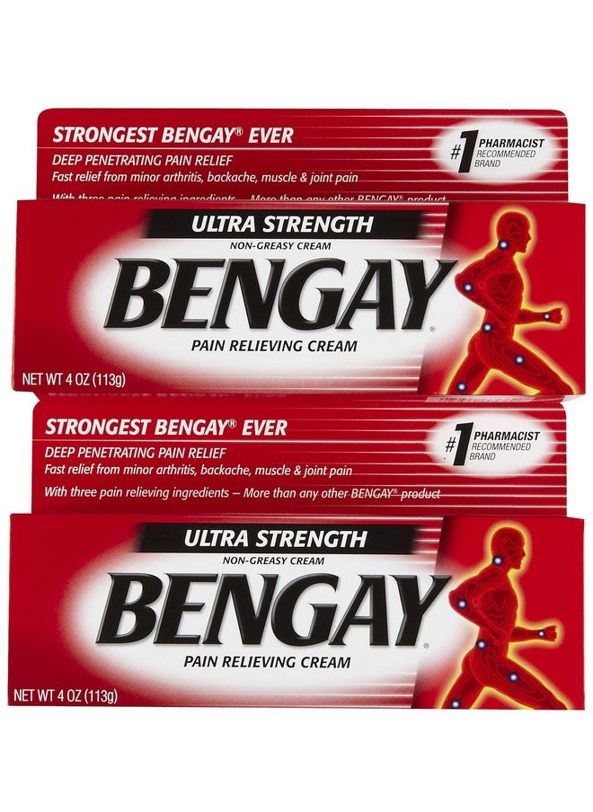 Ultra Stength Pain Relieving Cream, Non-Greasy-Ultra Strength, 2 Pk