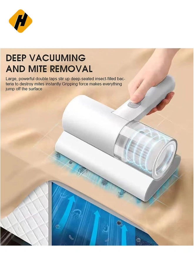 Portable Mite Removal Machine 10KA UV Vacuum Cleaner Mites Removal Instrument Cordless Bed Cleaning Machine