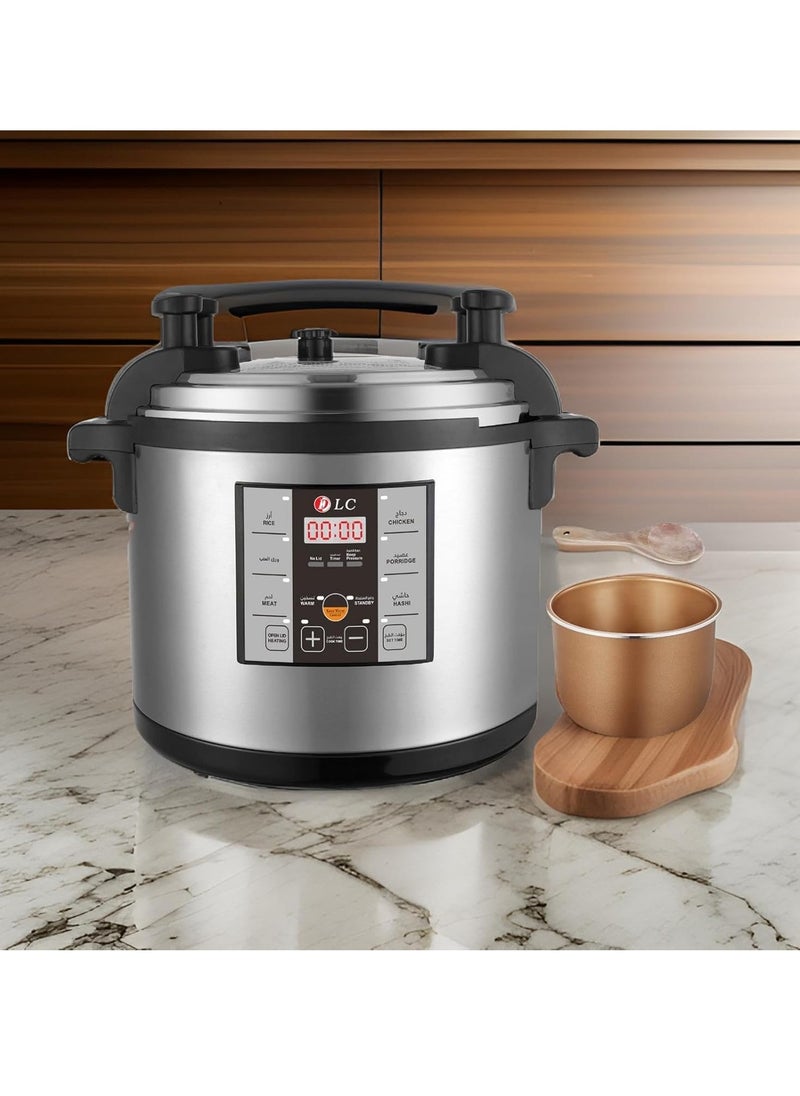 Electric Pressure Cooker 17 Liter 1950 Watt DLC-38911-17 Silver/Black