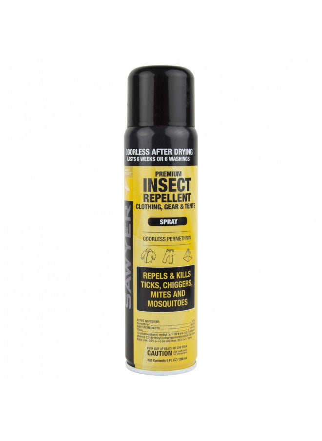 SP602 Premium Permethrin Clothing Insect Repellent Aerosol Spray, 9-Ounce