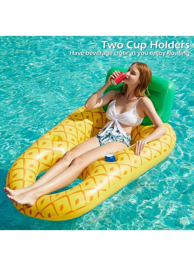 Inflatable Pool Float Adult - Pool Floaties Lounger Floats Raft Floating Chair Water Floaties For Swimming Pool Lake Lounge Float With Cup Holders Beach Pool Party Toys For Adults