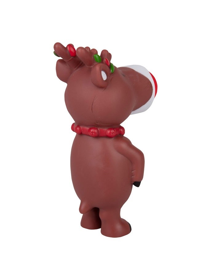 Christmas Reindeer Ball Popper Toy - Holiday Stocking Stuffer Includes 4 Soft Foam Balls - Squeeze To Pop Air Powered Balls Up To 20 Feet - Indoor/Outdoor Play - Gift For Kids, Girls, Boys