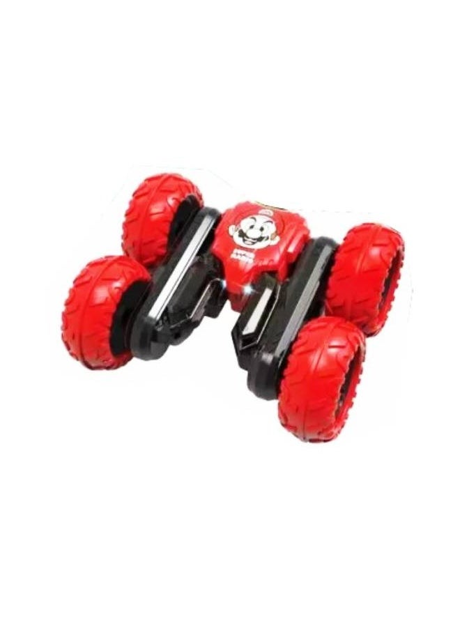 Rechargeable Radio Remote Control Car Stunt Car Red