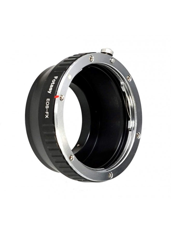 Fotasy Manual Cannon EF EF-S Lens to Fuji X Adapter, EOS EF to X Mount Adapter, Compatible with Fujifilm X-Pro1 X-Pro2 X-Pro3 X-E2 X-E3 X-A10 X-T1 X-T2 X-T3 X-T4 X-T10 X-T20 X-T30 X-T30II X-T100 X-H1