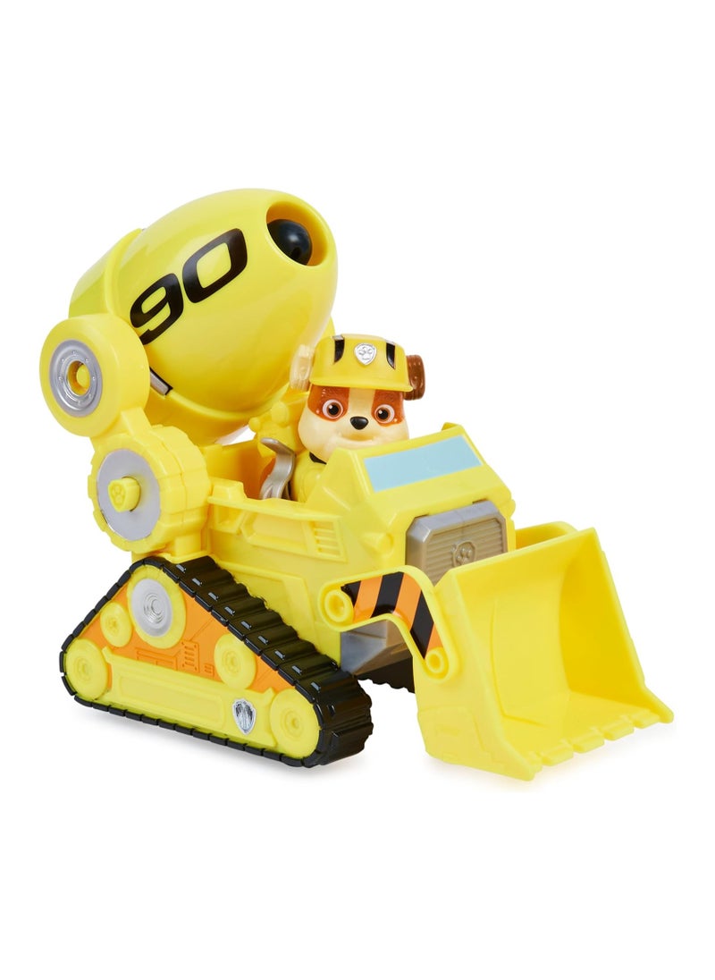 Rubble’s Deluxe Movie Transforming Toy Car with Collectible Action Figure