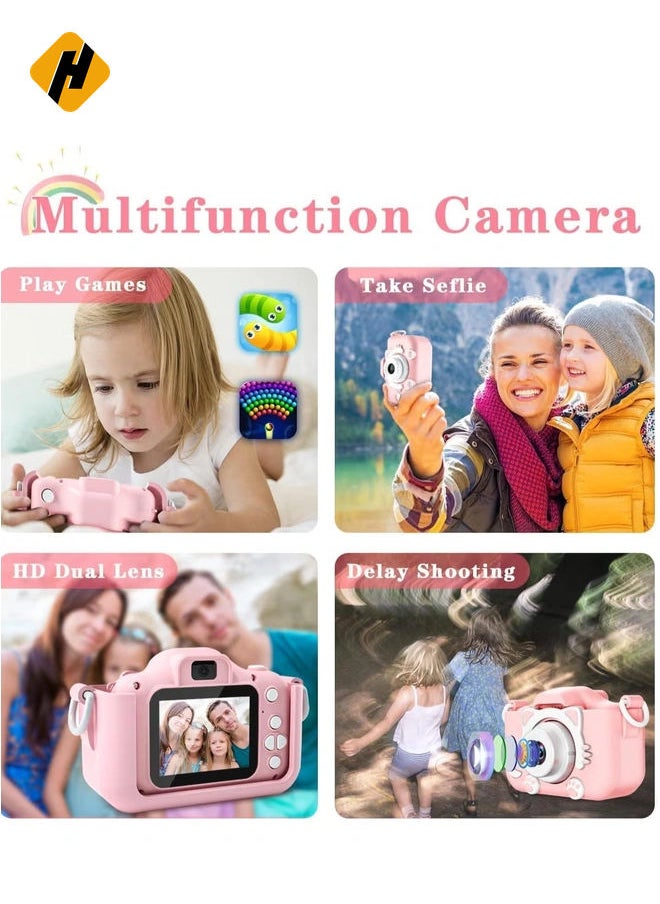 1080P HD Kids Camera – Selfie Digital Video Camera for Boys and Girls (Ages 3-12)