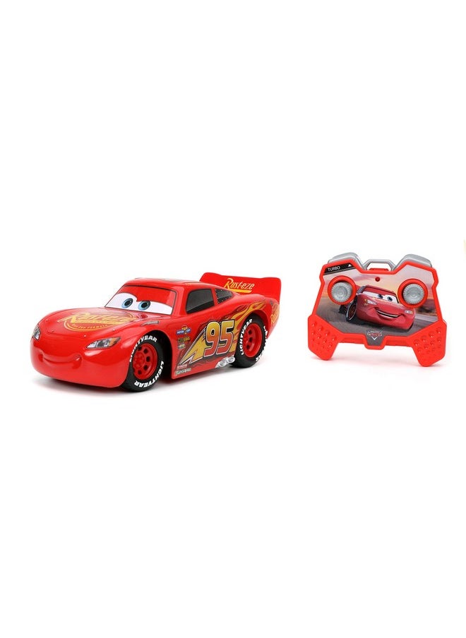 Pixar Cars 1:24 Lightning Mcqueen Rc Remote Control Car 2.4 Ghz Red Toys For Kids