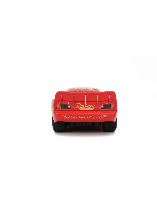 Pixar Cars 1:24 Lightning Mcqueen Rc Remote Control Car 2.4 Ghz Red Toys For Kids