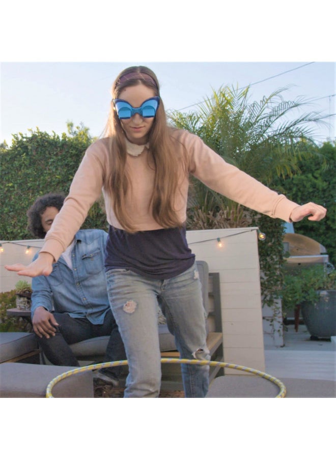 The UpsideDownChallenge Game Backyard Edition for Kids & Family - Complete Fun Outdoor Challenges with Upside Down Goggles - for Game Night and Lawn Parties - Ages 8+