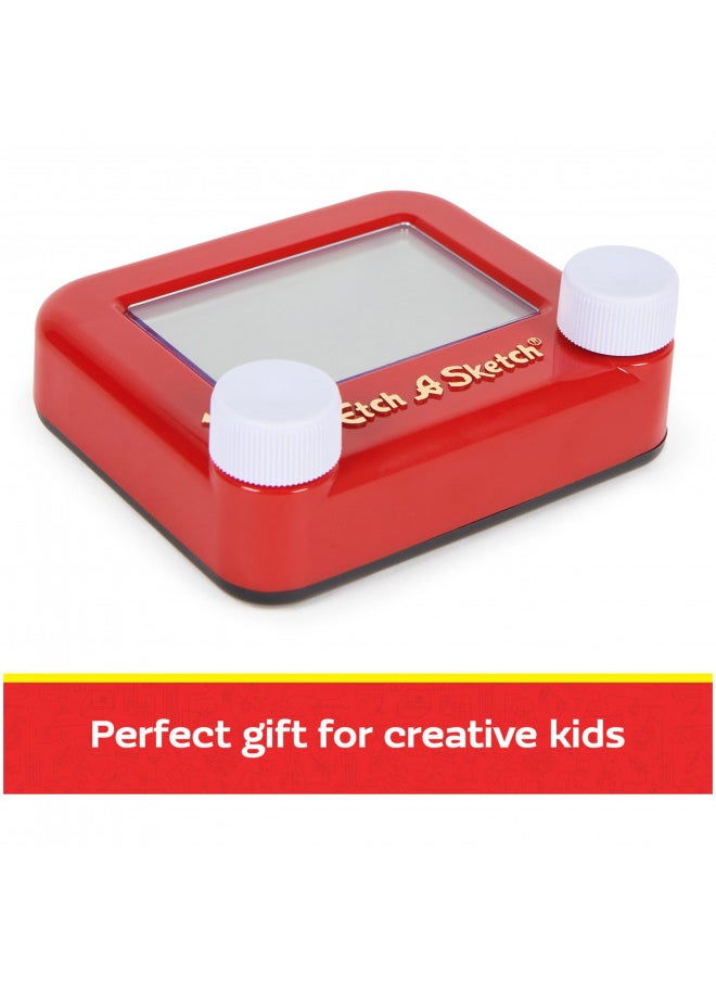 Etch A Sketch Pocket, 76% Recycled Plastic, Original Magic Screen, Sustainably-minded Kids Travel Toy, Drawing Toys for Boys & Girls Ages 3+