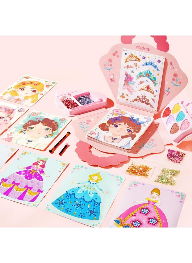 4-In-1 Dress Up Game Set,Princess Fantasy Makeup,Fantasy Dress-Up Kit,Cosmetics And Fashion Fun,Creative Role-Playing Adventure,Glamorous Makeup Ensemble,Princess Costume Accessories