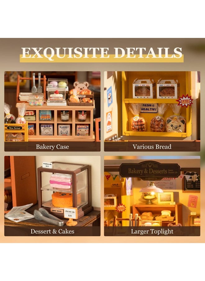 Miniature House Kit Diy Mini Dollhouse With Accessories Tiny Store Making Kit With Led Light Hobby Birthday Gifts For Kids & Adults