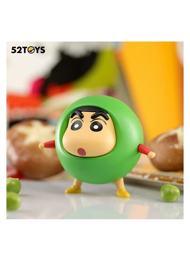 52TOYS BLIND BOX Crayon Shinchan Food Materials, Mystery Box, random Box, Anime Figure Desktop Decoration, Gift for Anime Fans