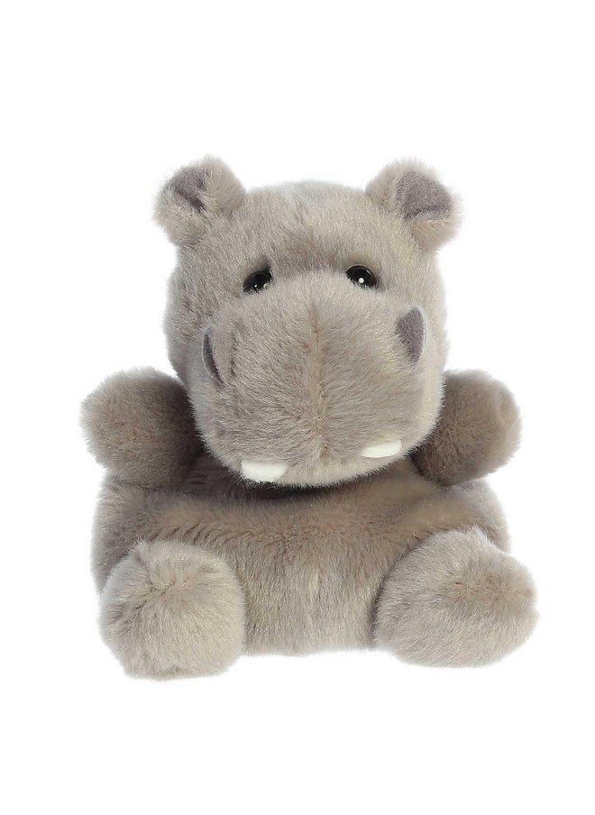 ® Adorable Palm Pals™ Hunk Hippo™ Stuffed Animal - Pocket-Sized Play - Collectable Fun - Grey 5 Inches