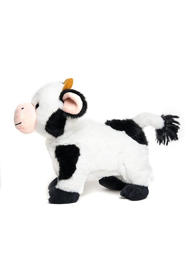 - Barnyard Buddies Cow | Animated Singing Cow Plush Stuffed Animal | Walks And Wags Tail To Old Macdonald, 8 Inches