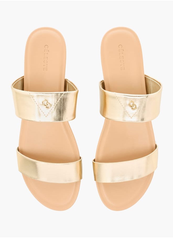 Women's Solid Slip-On Sandals