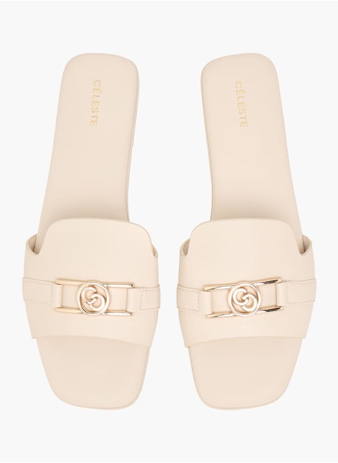 Women's Logo Accent Slip-On Sandals