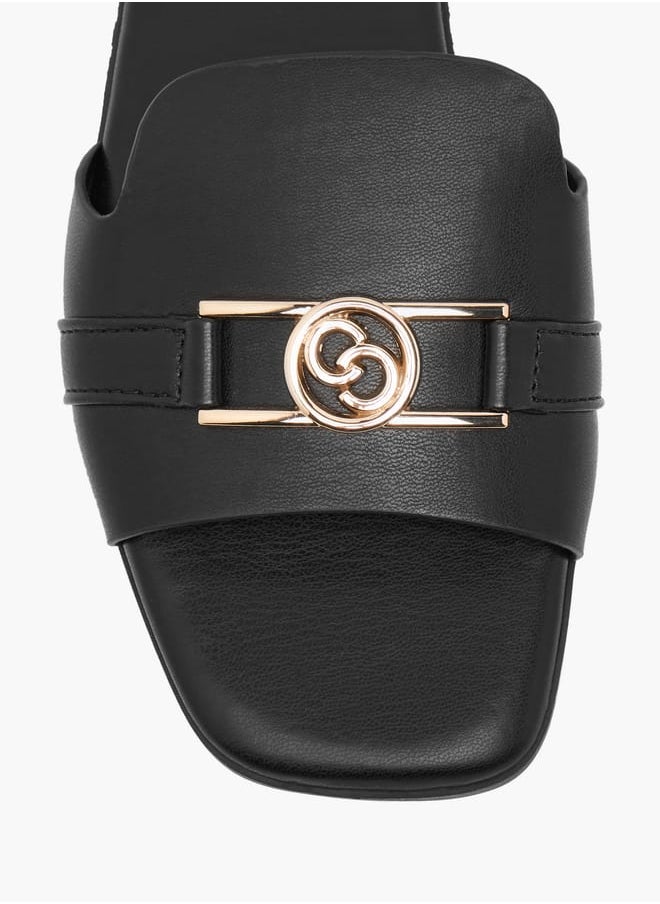 Women's Logo Accent Slip-On Sandals