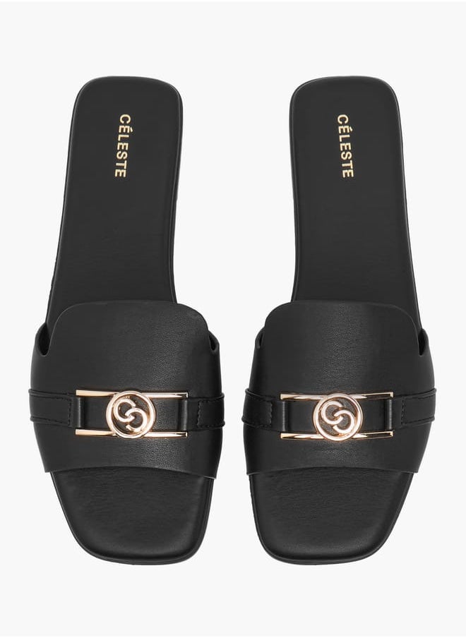 Women's Logo Accent Slip-On Sandals