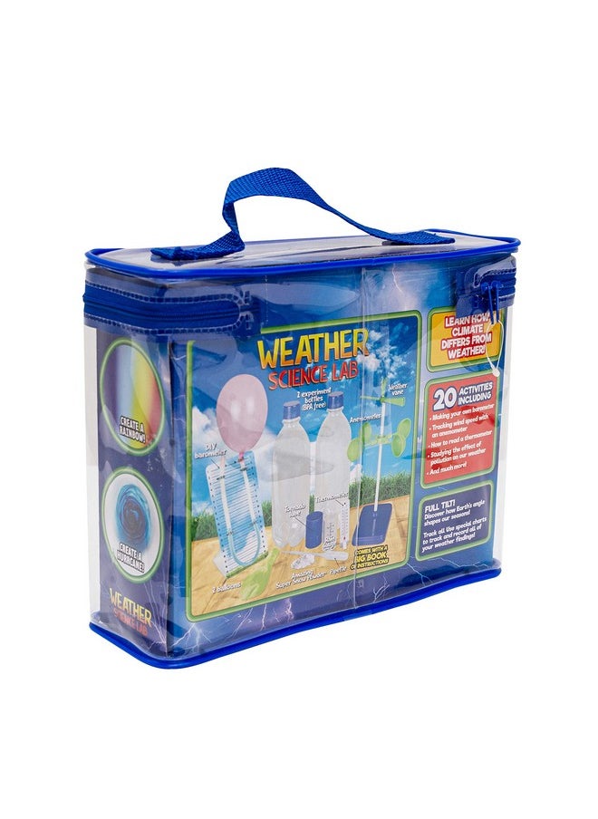 Weather Science Lab - Kids Weather Science Kit With 20 All Season Projects - Educational Stem Kits For Boys & Girls - Scientific Meteorology Toys For Children Age 8+