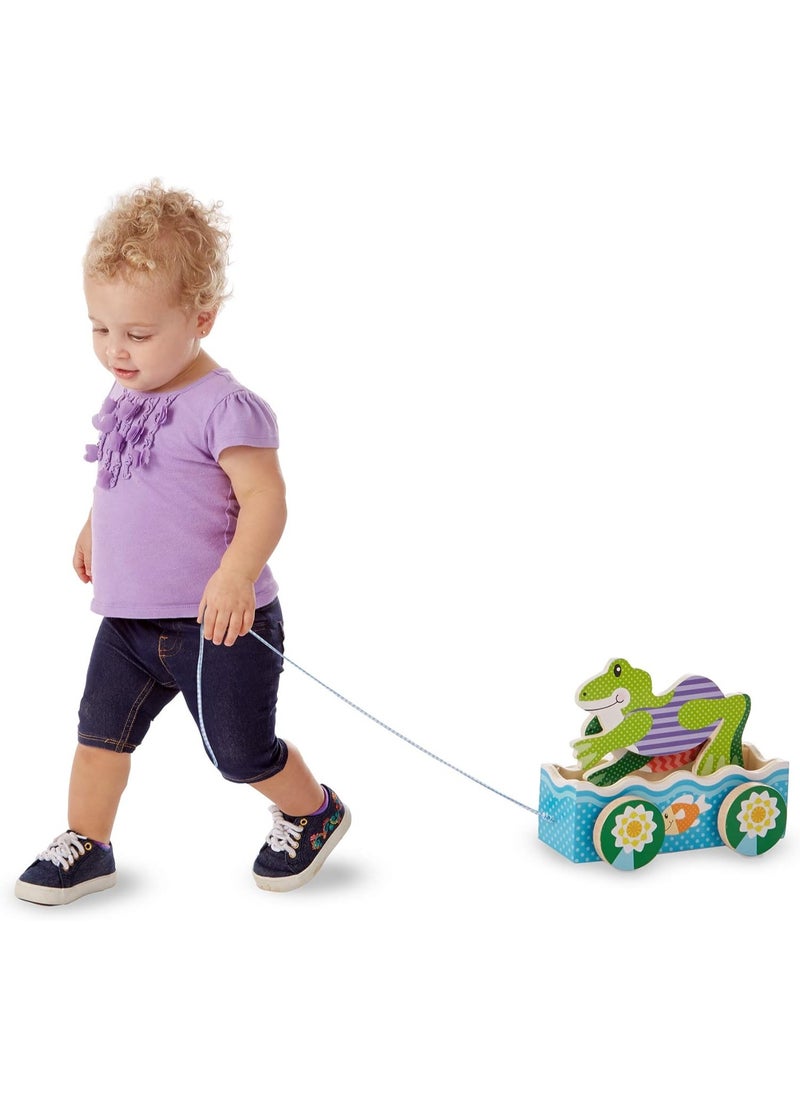 FIRST PLAY Friendly Frogs Pull Toy