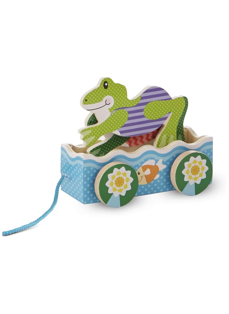 FIRST PLAY Friendly Frogs Pull Toy