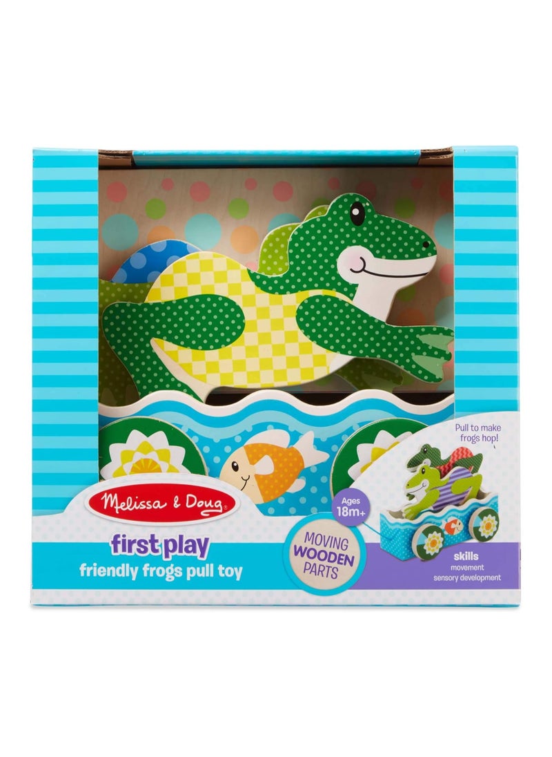 FIRST PLAY Friendly Frogs Pull Toy