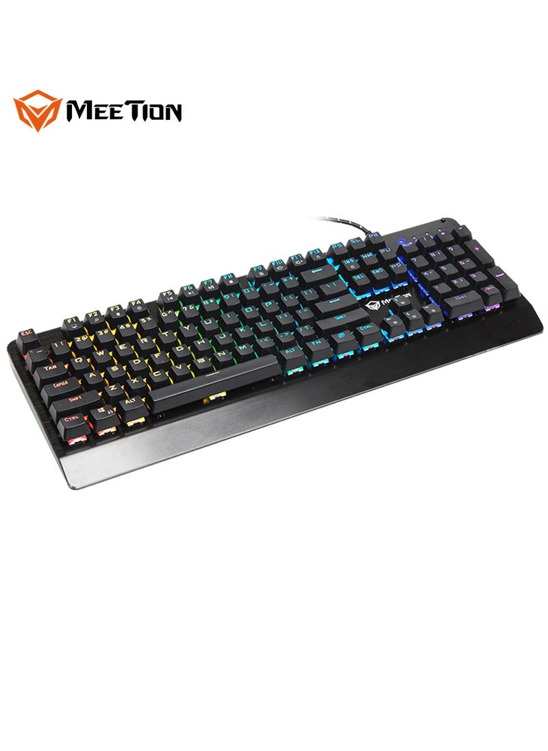 MEETION RGB MECHANICAL KEYBOARD MK01 Full key Anti-ghosting RGB chroma Backlit customizable High-quality macro mechanical switch