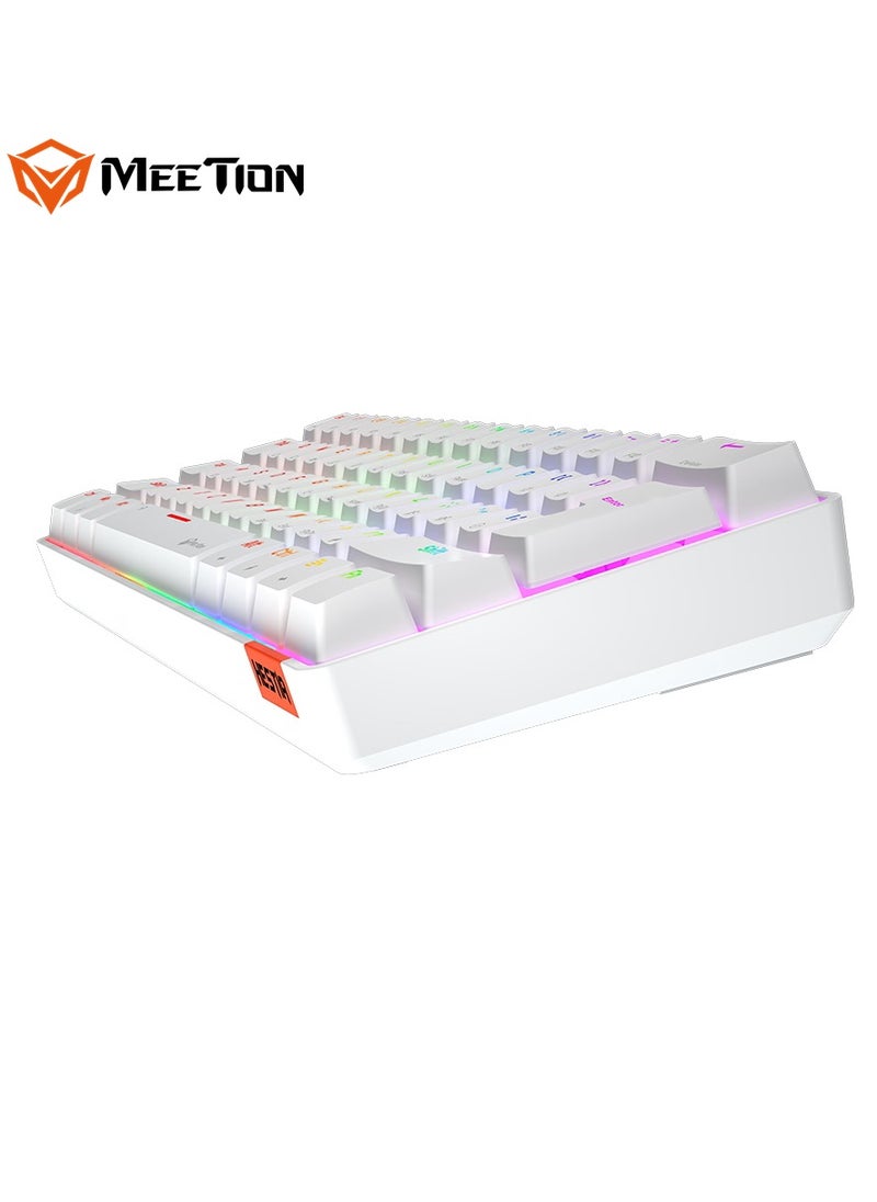 MEETION Dual Mode Bluetooth 60% Gaming Keyboard MK005BT Full keys anti-ghosting RGB Chromatic Backlight Wired/Bluetooth Dual Mode Mechanical