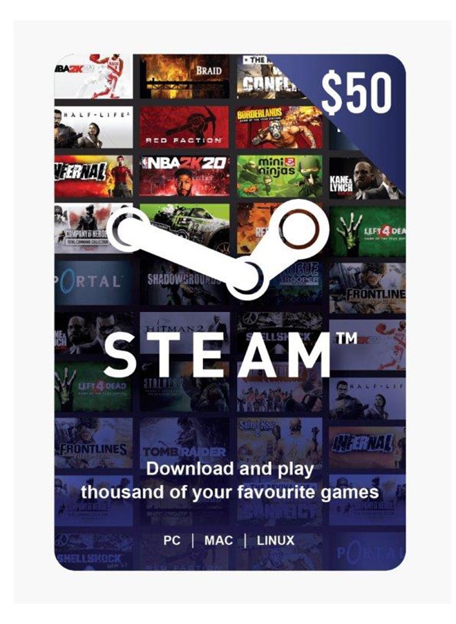 Steam 50$ USA  - (Delivery via SMS/WhatsApp)