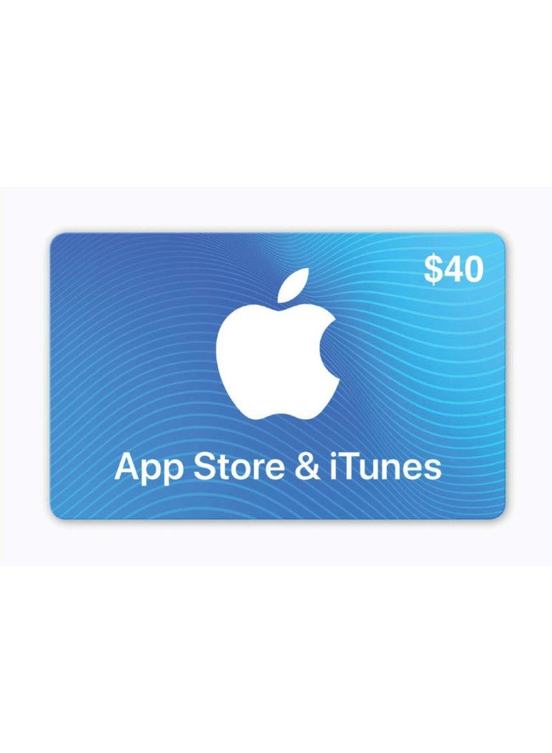 iTunes 40$ -USA - (Delivery via SMS/WhatsApp)