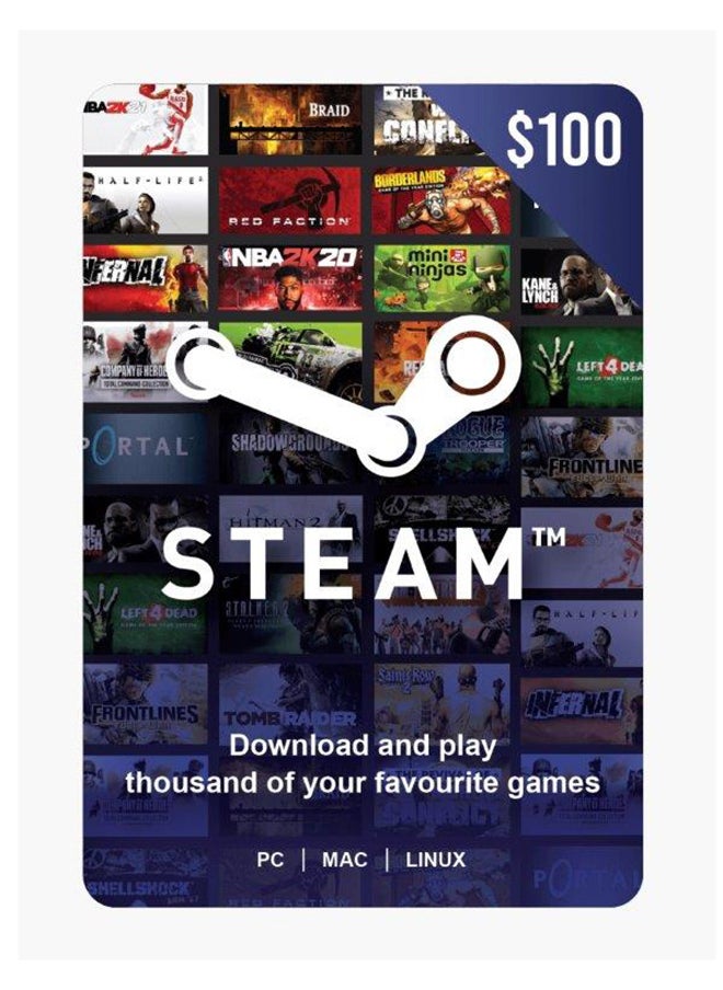 Steam 100$ USA  - (Delivery via SMS/WhatsApp)