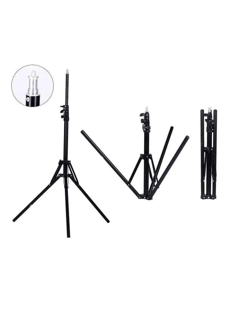 Xria SM1888 II Ring Light Size 18 inch 90W LED Ring light With Battery Slot Photographic Lighting Ring Light For Selfie Makeup live streaming (Black)