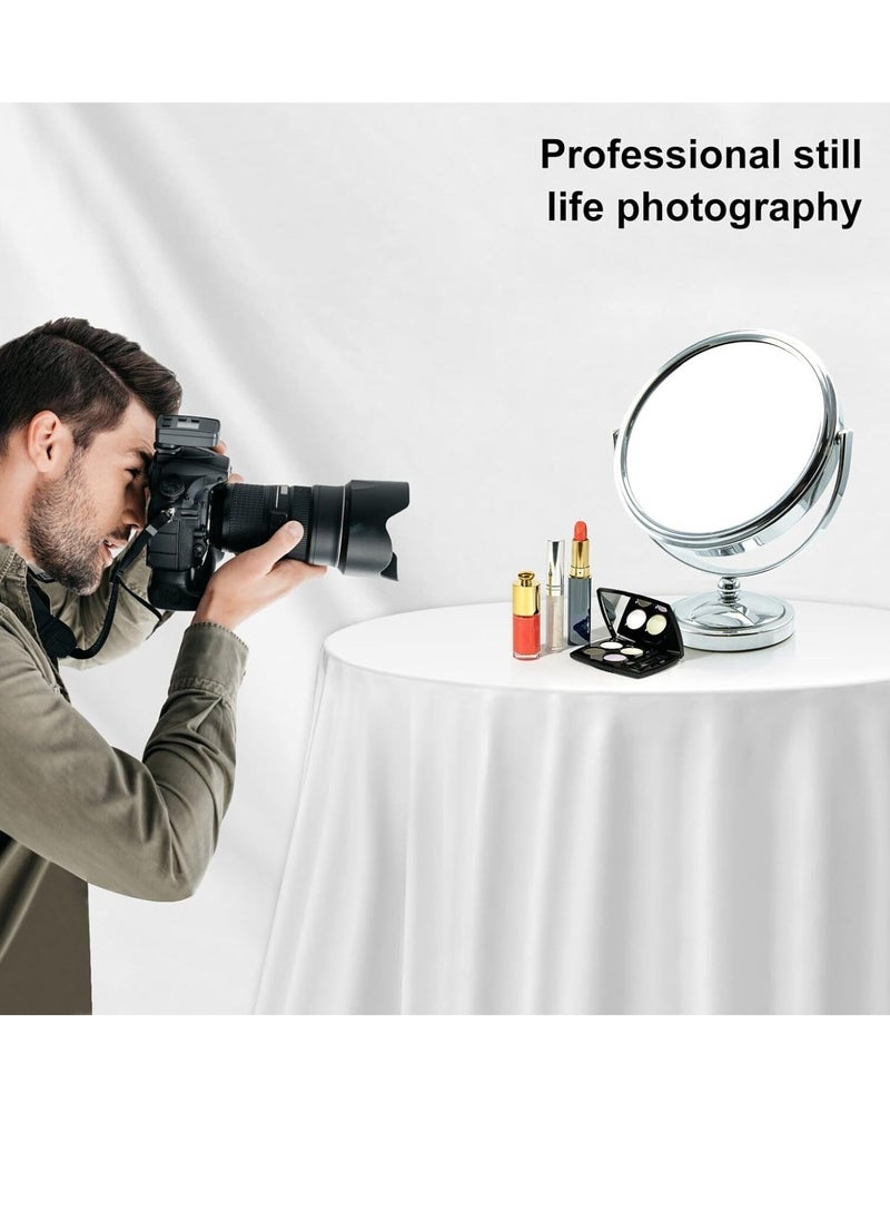 Xria 3X2m 10X6.5 Feet Solid Color Backdrop Photographic Background Washable Cloth Backdrop For Photo Studio Video Parties Curtain (White)