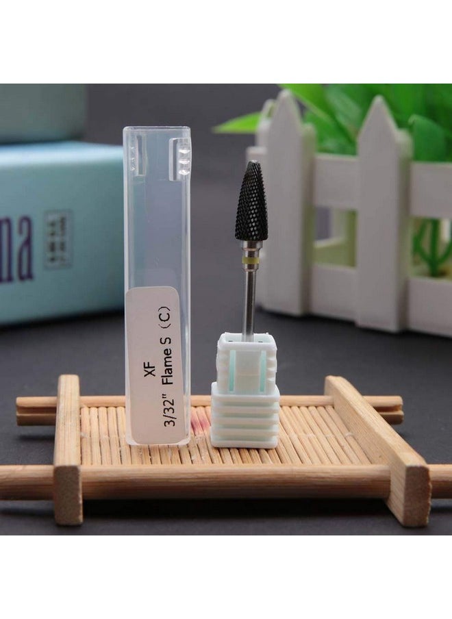 Nail Drill Bit Set, Nail Drill Bits Holder, Ceramic Cylinder Shape Grinding Head Nail Drill Bit For Nail Polishing Manicure Tools(01)