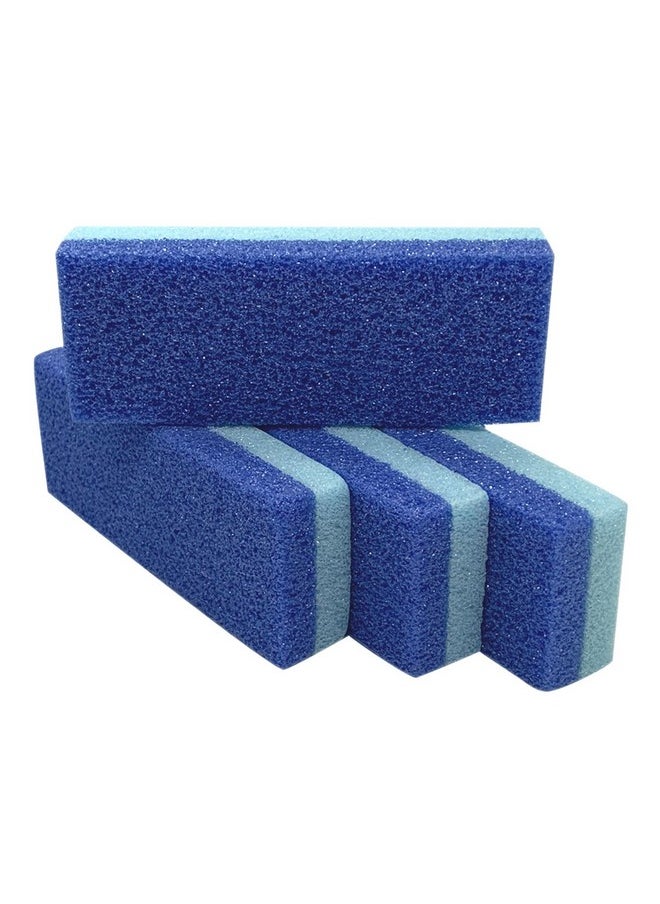 Foot Pumice Stone For Feet Hard Skin Callus Remover And Scrubber (Pack Of 4) (Blue)