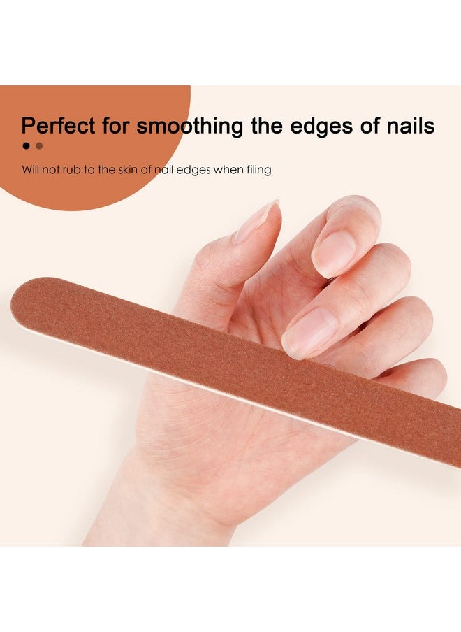Nail File Large Emery Boards For Nails,180 Grit Nail Files For Natural Nails, Thin Emory Nail File Pack Manicure Tool For Home Use 12Pcs