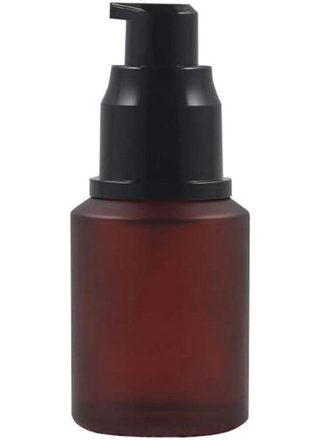 2 Pcs 60Ml(2 Oz) Upscale Empty Urefillable Wine Red Glass Pump Press Lotion Bottle Cosmetic Make Up Oil Cream Emulsion Jar Bottle Storage Containers