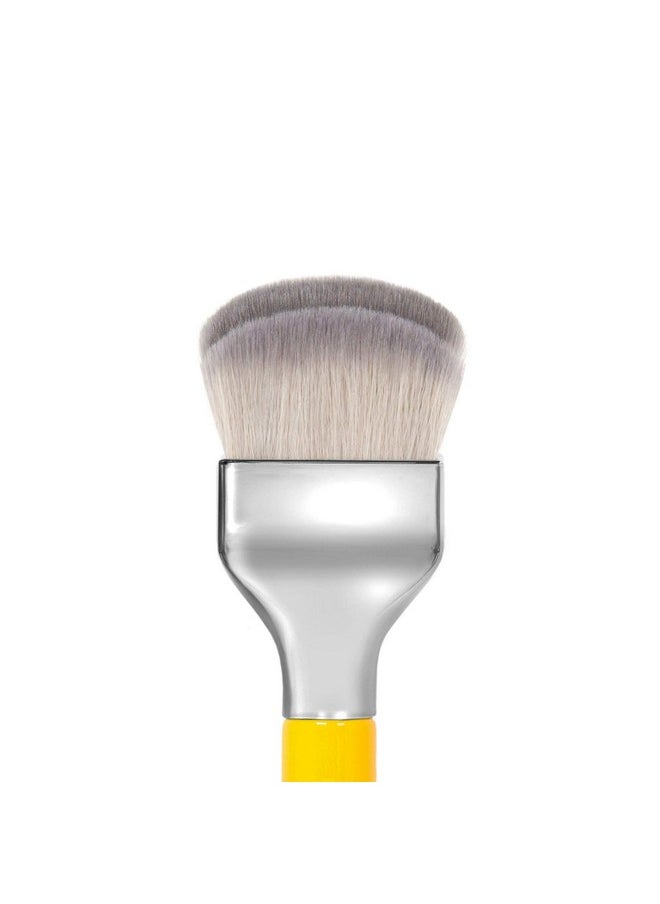 Professional Makeup Brush - Studio Series 972 Large Rounded Double Dome Blender - With Soft Synthetic Fibers, For Foundation Application & Blending (Yellow, 1Pc)