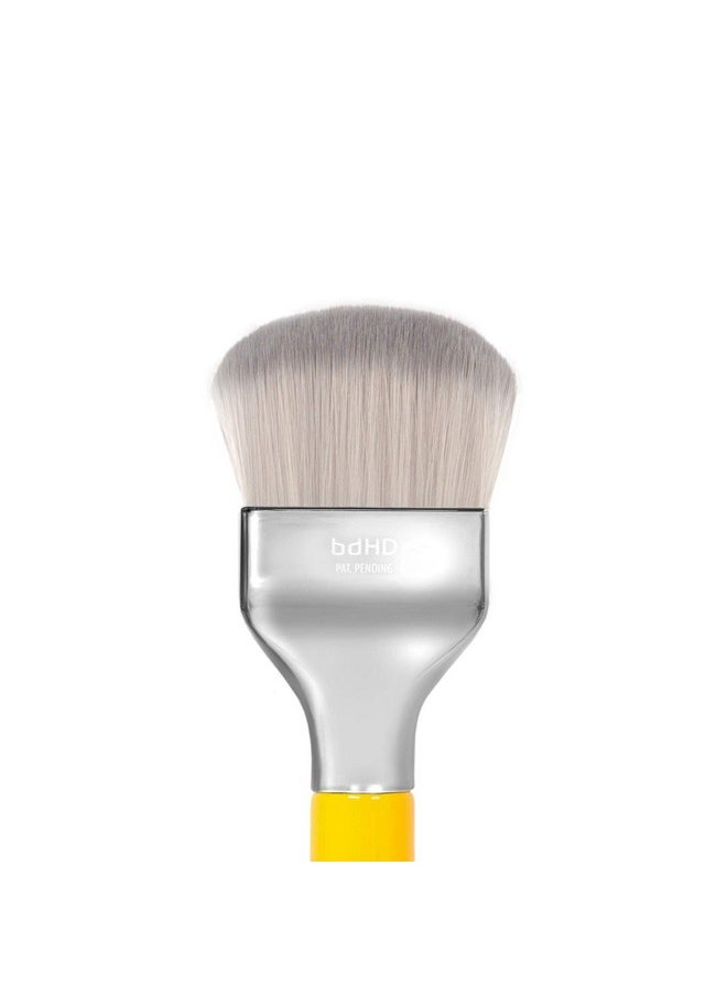 Professional Makeup Brush - Studio Series 972 Large Rounded Double Dome Blender - With Soft Synthetic Fibers, For Foundation Application & Blending (Yellow, 1Pc)