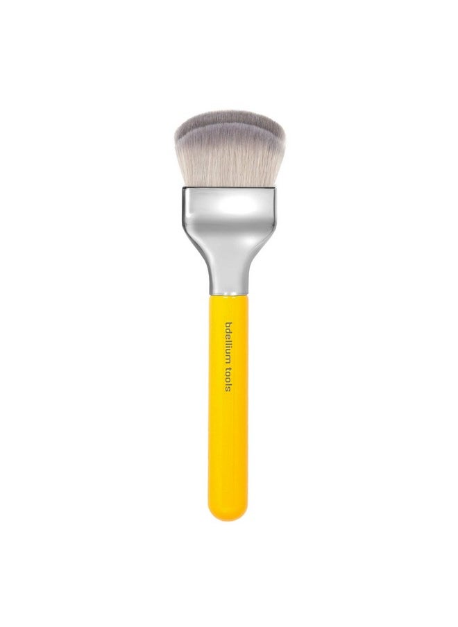 Professional Makeup Brush - Studio Series 972 Large Rounded Double Dome Blender - With Soft Synthetic Fibers, For Foundation Application & Blending (Yellow, 1Pc)