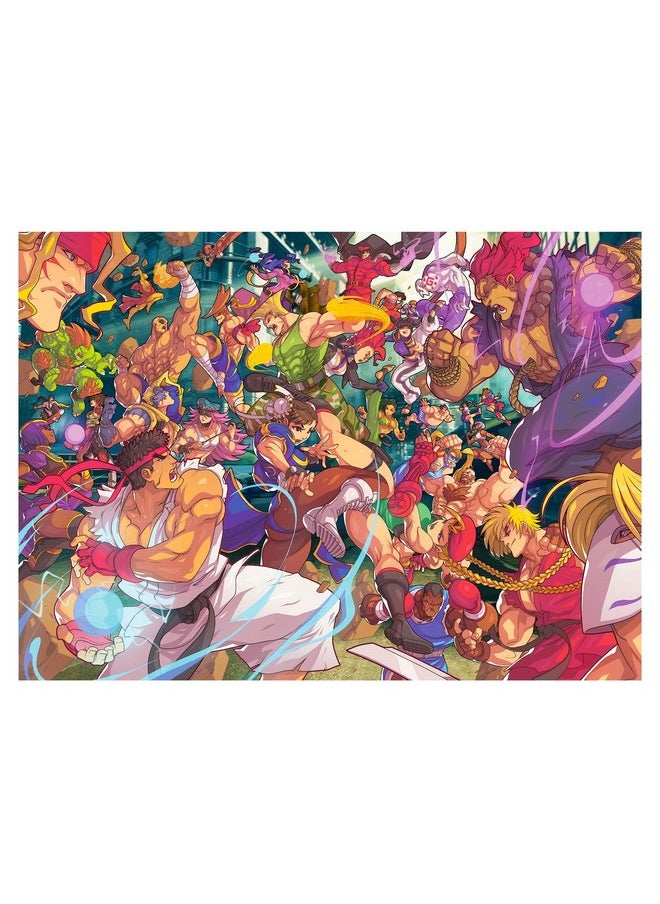 Street Fighter Time For Battle 1000-Piece Jigsaw Puzzle For Adults | Brain Teaser, Educational Developmental Toys & Games, Building Kit Activities To Encourage Creative Play | 28 X 20 Inches