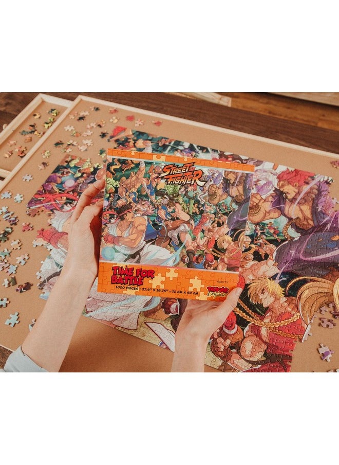 Street Fighter Time For Battle 1000-Piece Jigsaw Puzzle For Adults | Brain Teaser, Educational Developmental Toys & Games, Building Kit Activities To Encourage Creative Play | 28 X 20 Inches