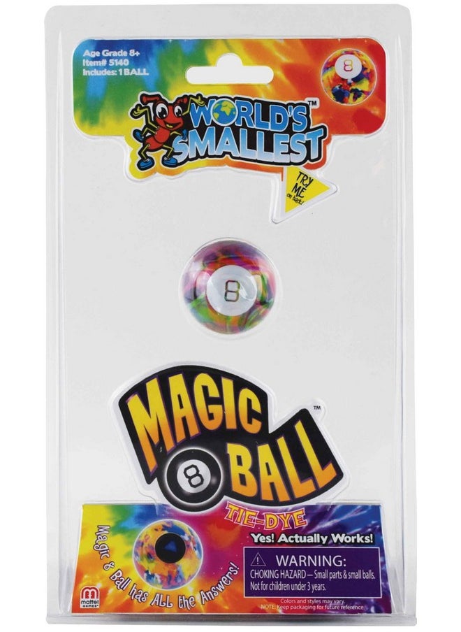 World'S Smallest Magic 8 Ball Tie Dye, Multi, Model:5140