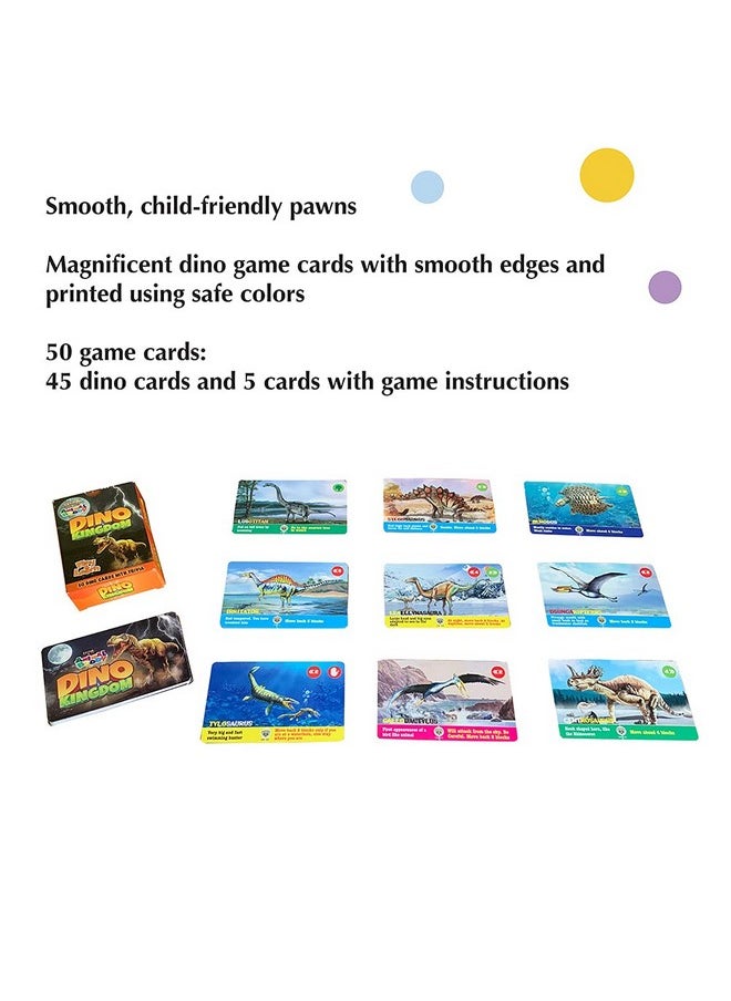 Animal Buddy - Dino Kingdom - Dinosaur Exploration Game - Play & Learn Kids Board Game -Fantastic Introduction For 4+ Year Olds- Fully Made In India (2 Players, Multicolour)