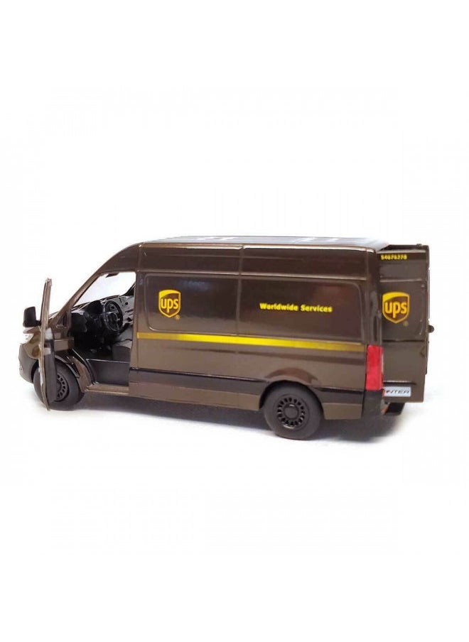 KiNSMART Mercedes-Benz Sprinter UPS Edition Delivery Van 1:48 Scale for Unisex Children