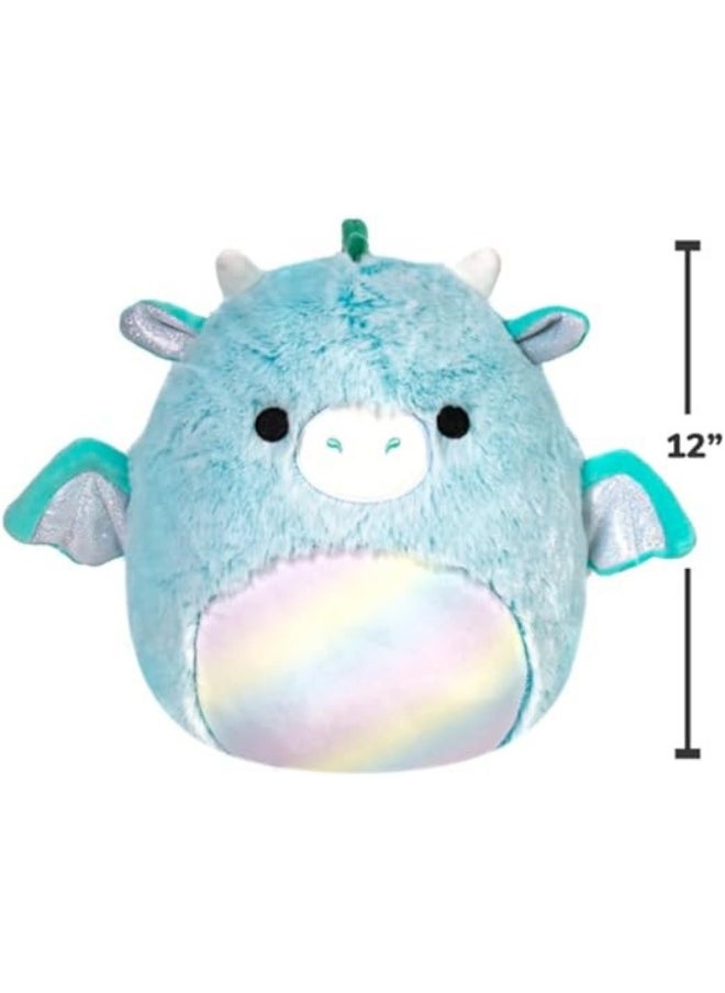 Squishmallows Fuzzamallow Lorelai the Dragon Plush Toy ( 30.5 cm )